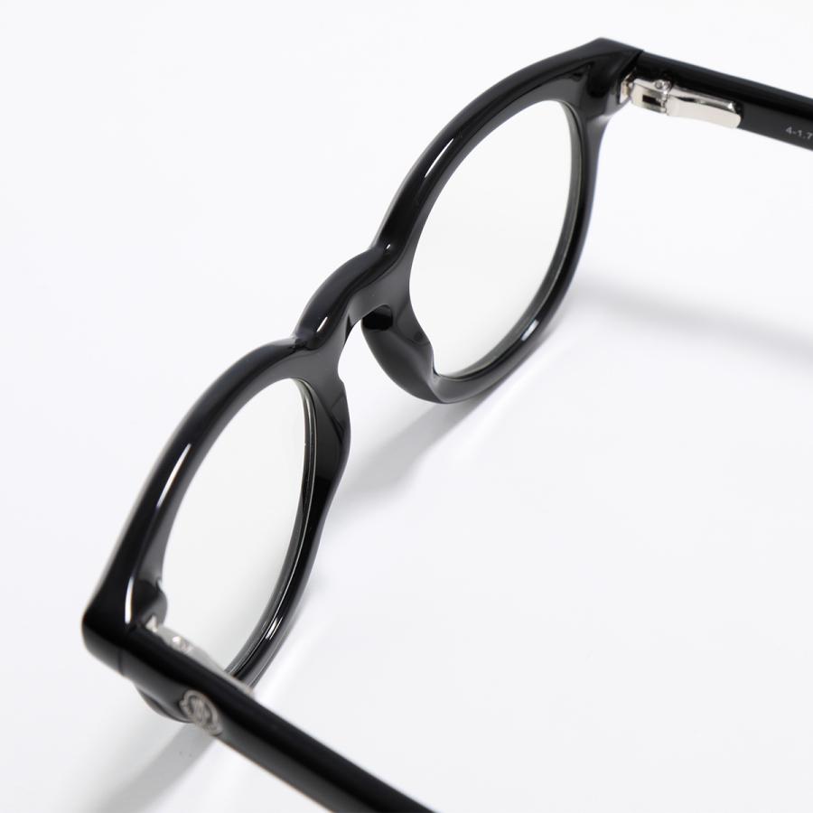 MONCLER モンクレール ML5002 ウェリントン 眼鏡 黒縁 メタルロゴ 