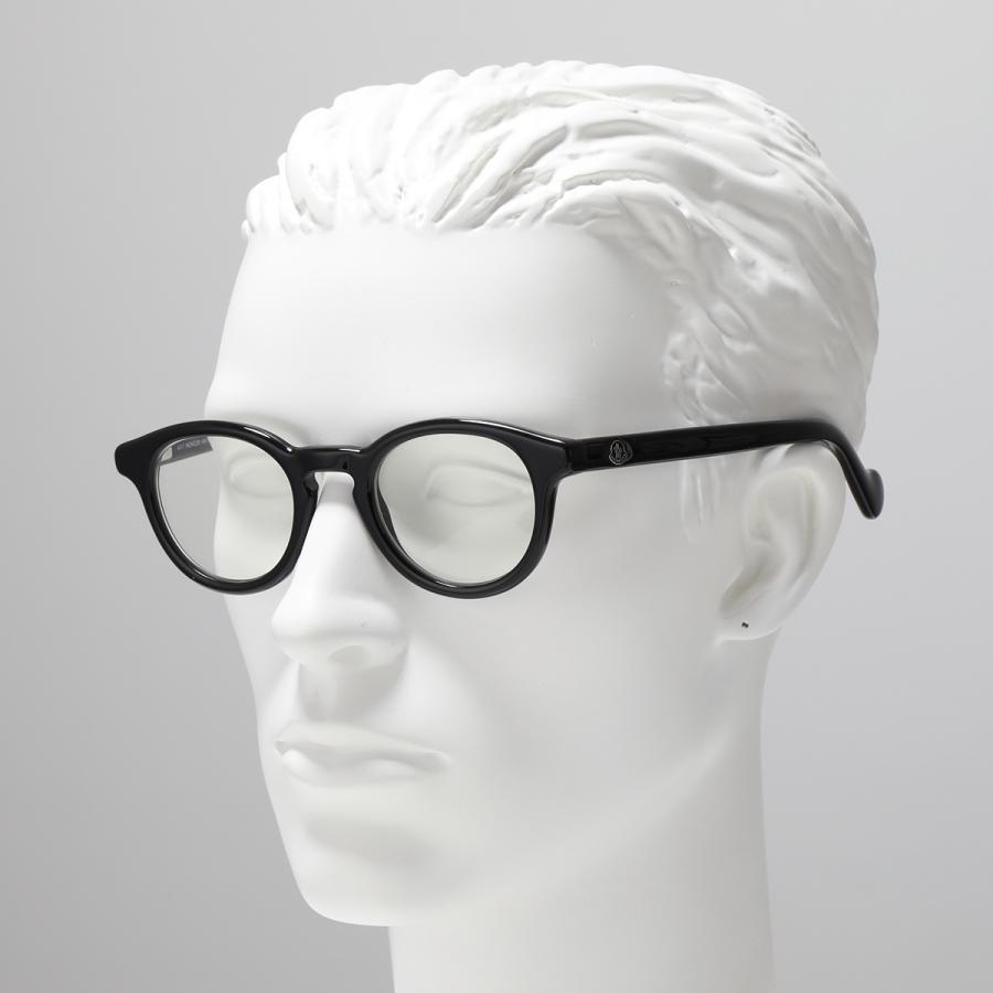 新品未使用 MONCLER モンクレール ML5002 001 メガネフレーム MONCLER（モンクレール） ダテメガネ ML5002 レディース ウェリントン