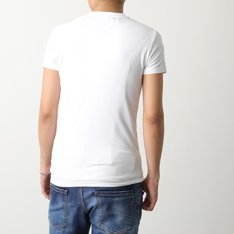 EMPORIO ARMANI エンポリオアルマーニ 半袖Tシャツ 111035 3R523 メンズ コットン ストレッチ イーグルロゴ ロゴT