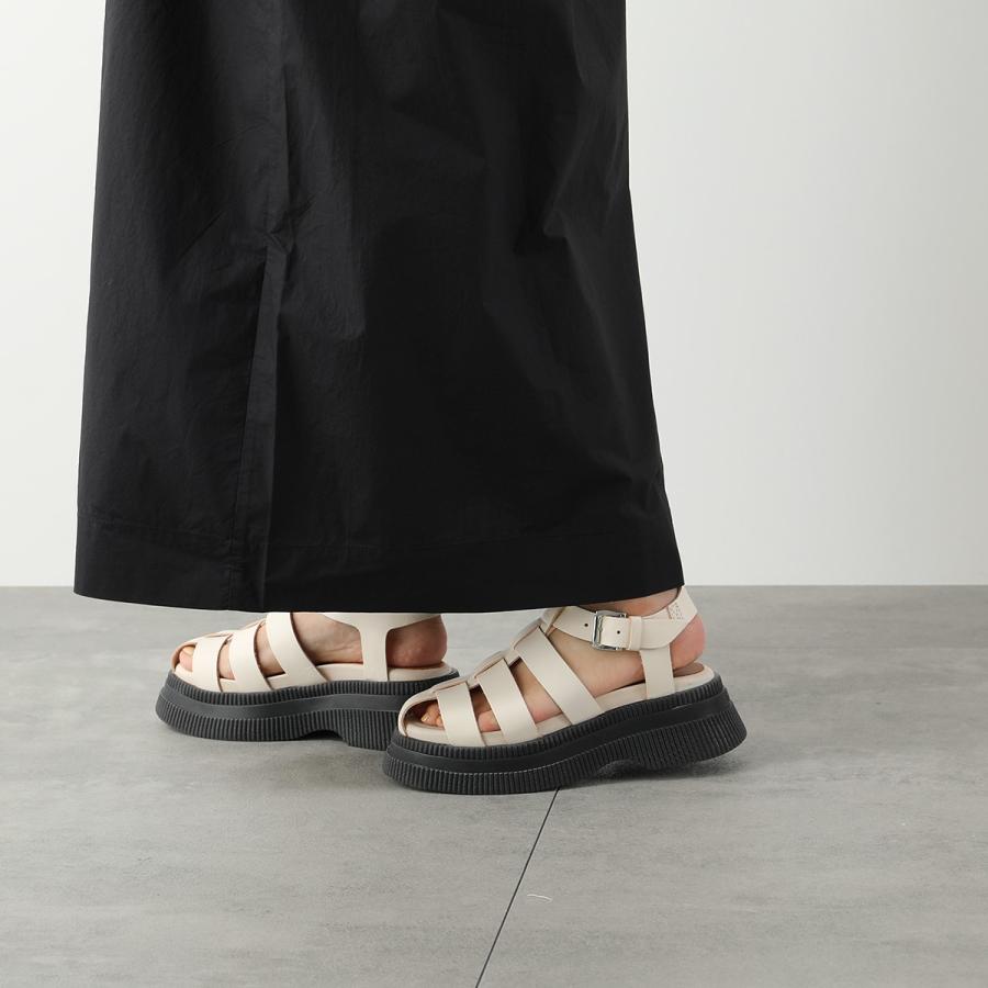 訳あり-37のみ】GANNI ガニー グルカサンダル Creepers Grid Sandal 