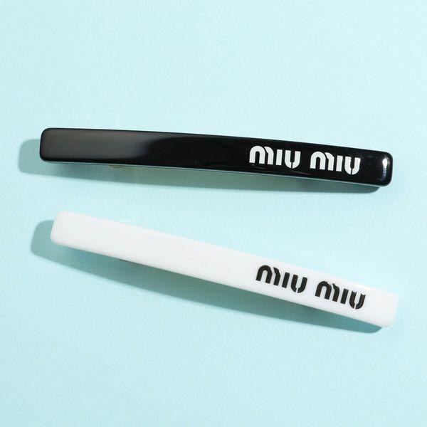 miu miu（ミュウミュウ） バレッタ 5IF125 2F8O レディース ロゴ ヘア