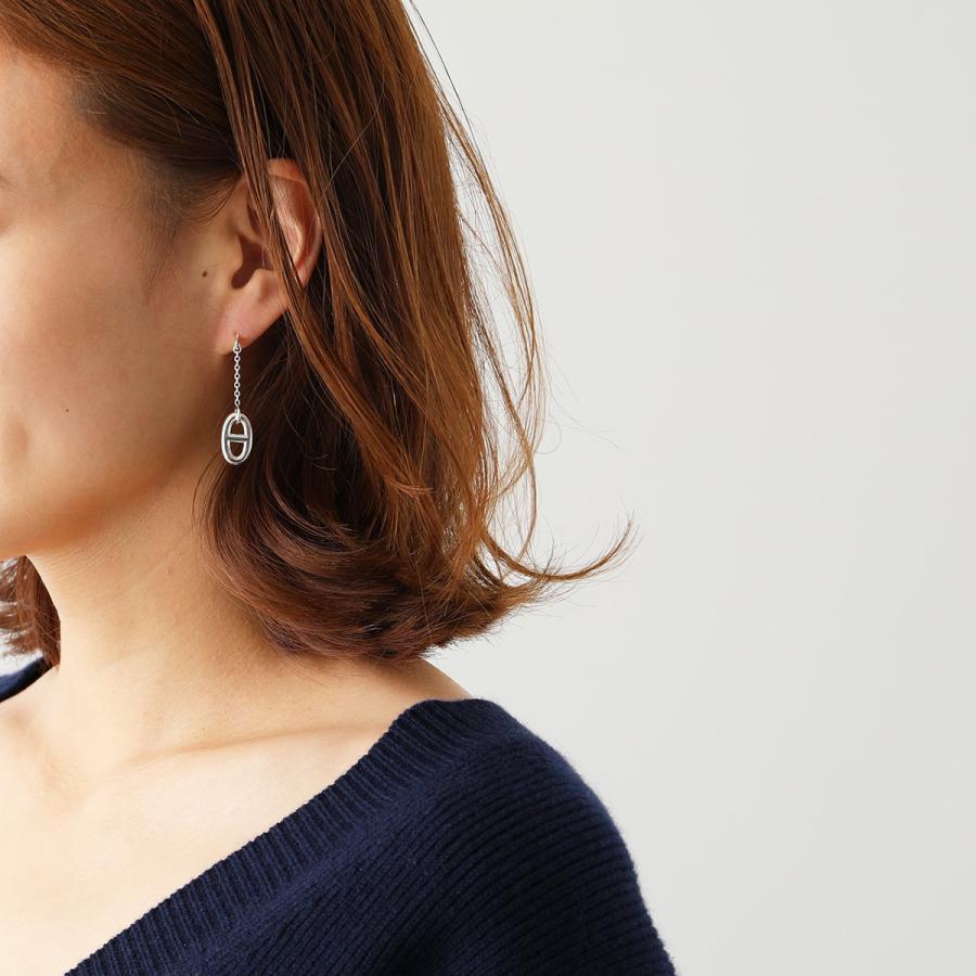 新品・直営店購入　エルメス　ファランドール　ピアス　MM　シルバー エルメス Hermes HERMES ピアス farandole MM ファランドール