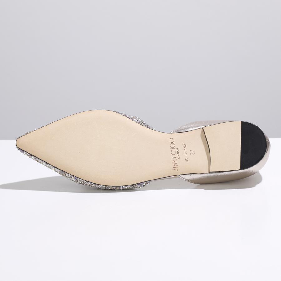 Jimmy Choo ESTHER グリッターフラットパンプス Jimmy Choo ESTHER グリッターフラットパンプス
