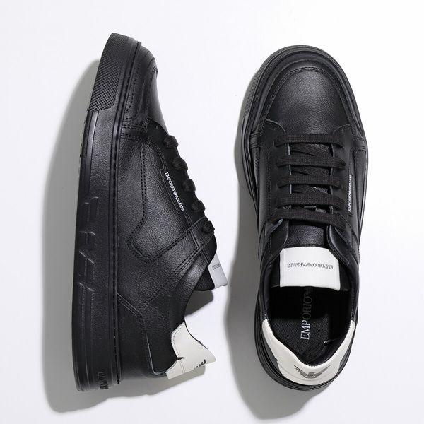 スニーカー EMPORIO ARMANI Men Sneakers Black X4X568XN162 U066 EMPORIO ARMANI エンポリオアルマーニ スニーカー X4X568 XN162