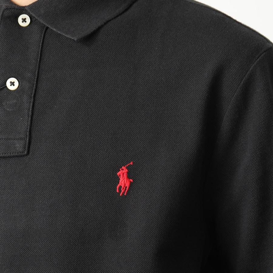 Polo Ralph Lauren ポロ ラルフローレン ポロシャツ 710680790 メンズ 長袖 ポニー刺繍 鹿の子 コットン カラー3色｜s-musee｜06