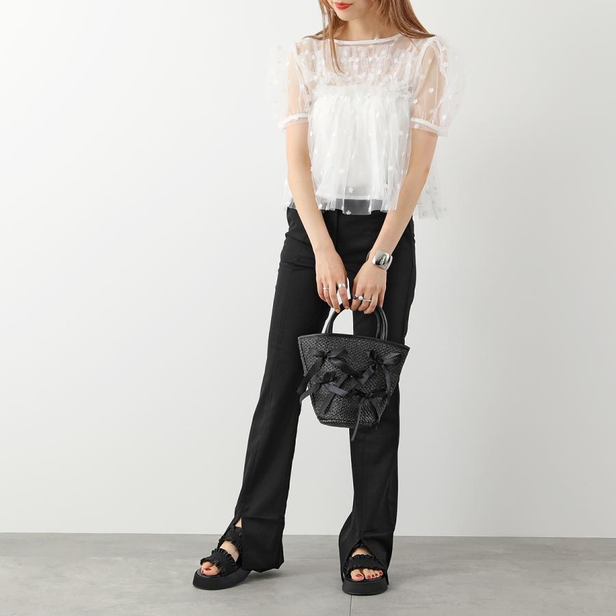 Sister Jane（シスタージェーン） かごバッグ PETAL BOW EMBELLISHED