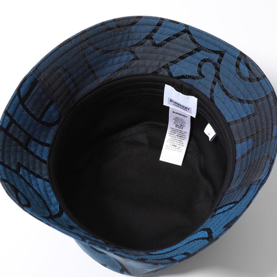 極美品◎BURBERRY バーバリー 8072726 TBロゴ 帽子 バケットハット ブラック S イタリア製 正規品 レディース BURBERRY（バーバリー） バケットハット MH TB JACQUARD 8072726
