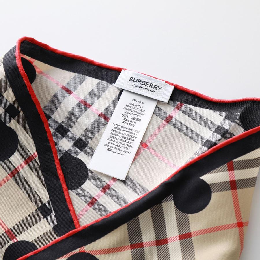 BURBERRY バーバリー スカーフ SS CHK PDOT SLK LOSANGE 8069077 BURBERRY バーバリー スカーフ SS CHK PDOT SLK LOSANGE 8069077