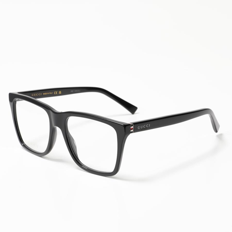 GUCCI（グッチ） メガネ GG0452O レディース スクエア型 ロゴ 黒縁