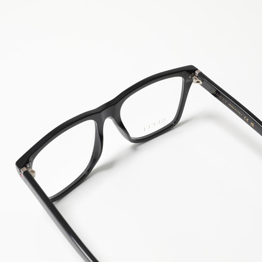 GUCCI（グッチ） メガネ GG0452O レディース スクエア型 ロゴ 黒縁 
