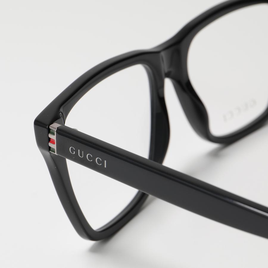 GUCCI グッチ メガネ GG0452O レディース スクエア型 ロゴ 黒縁 ハバナ  