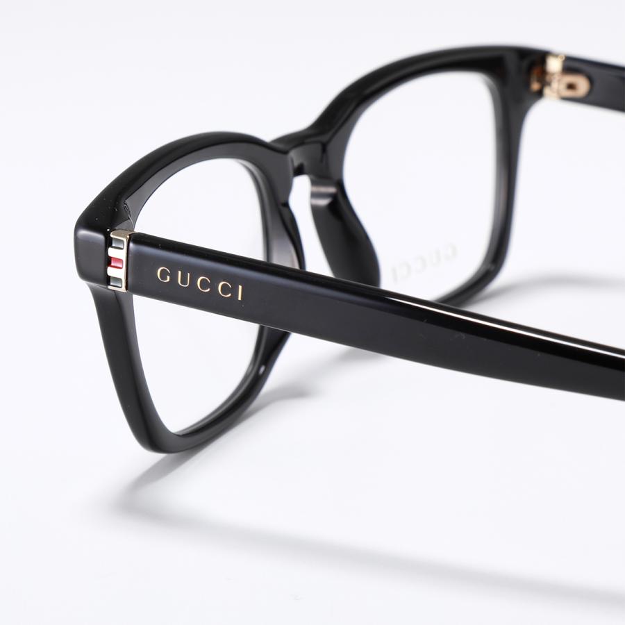 GUCCI グッチ メガネ GG0457O メンズ スクエア型 ロゴ シェリーライン 