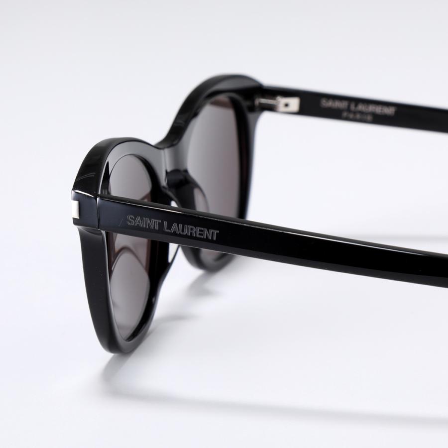 SAINT LAURENT サンローラン サングラス SL 356 メンズ フォックス型 メガネ 眼鏡 ロゴ アイウェア 001/BLACK-BLACK-BLACK｜s-musee｜06