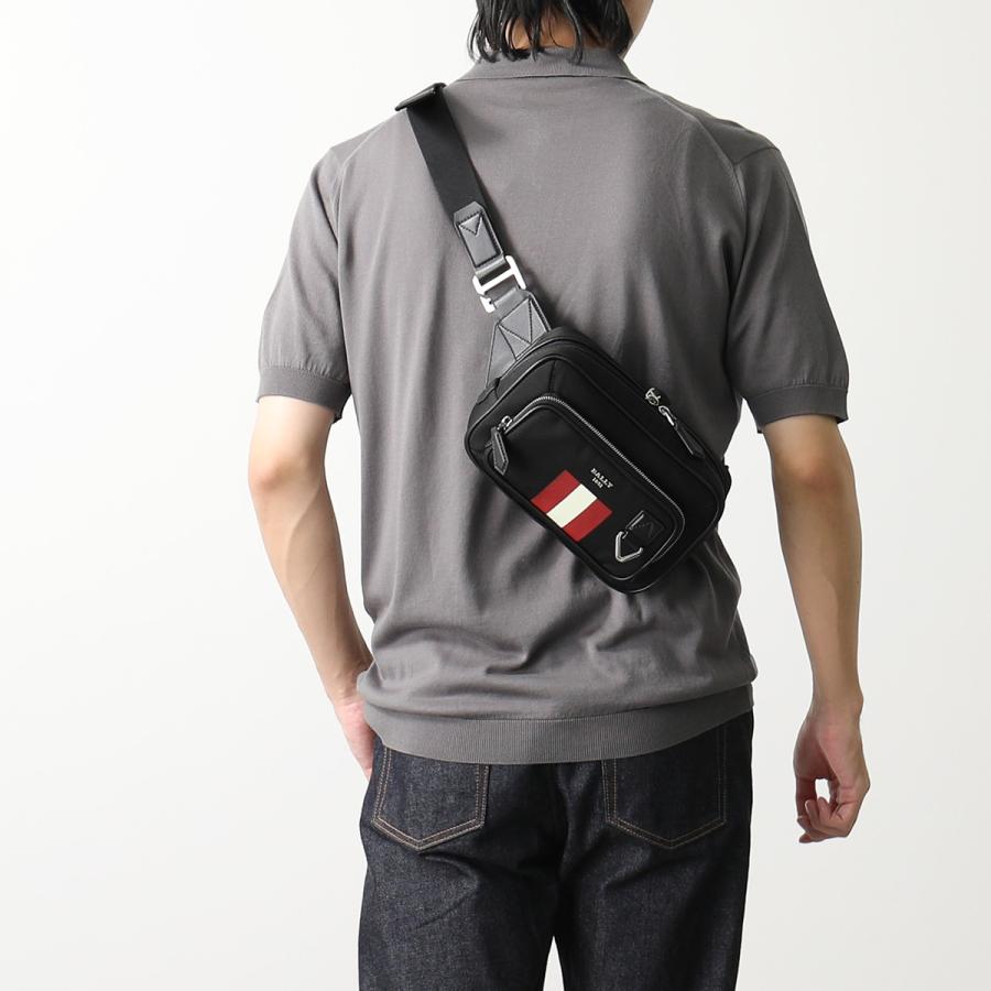Bally（バリー） ボディバッグ ZUGHORN メンズ ナイロン×レザー ロゴ