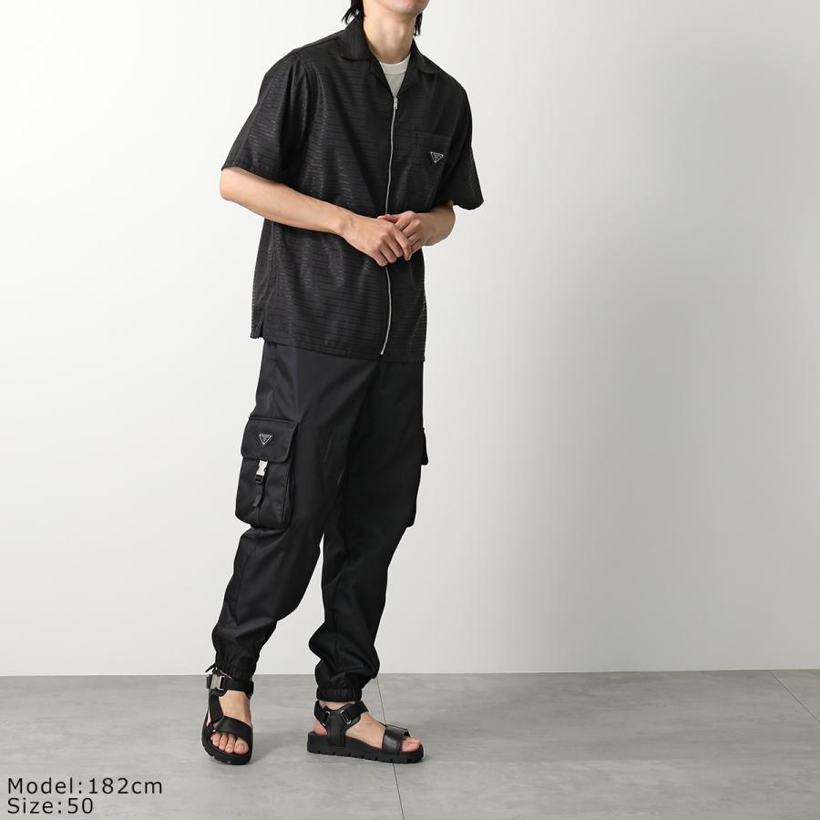 PRADA プラダ パンツ SPH130 1WQ8 メンズ Re-Nylon リナイロン トライアングルロゴ カーゴパンツ F0002/NERO｜s-musee｜03