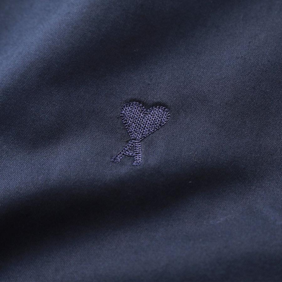 Ami Paris アミパリス ボンバージャケット メンズ ジップアップ ブルゾン ハートロゴ 刺繍 カラー2色 ジャケット 
