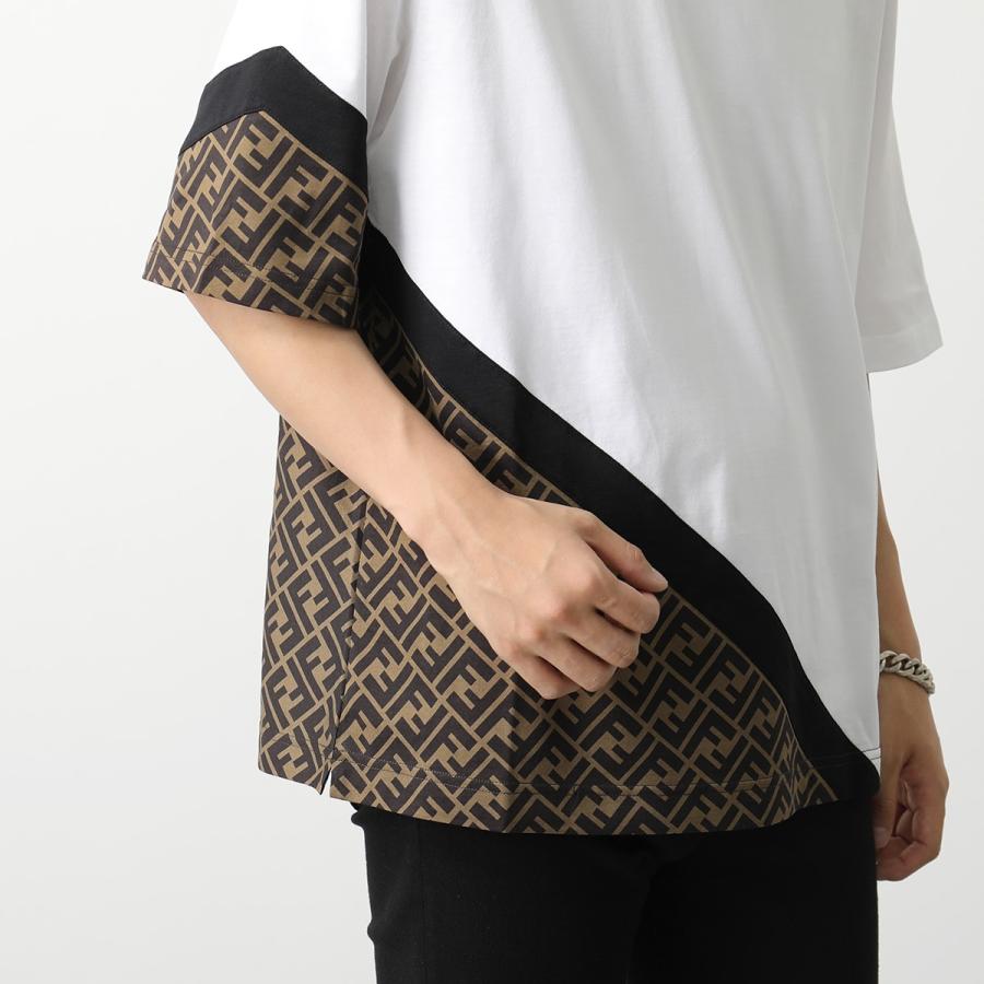 FENDI フェンディ 半袖 Tシャツ FAF682 AN68 メンズ コットン FF FENDI フェンディ 半袖 Tシャツ FAF682 AN68 メンズ コットン FF