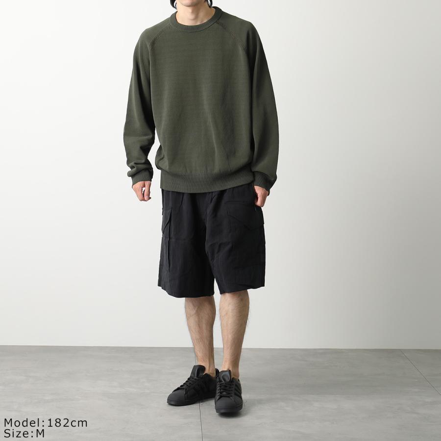 Y-3 ワイスリー ニット HT4501 メンズ クルー セーター 長袖 ロゴ リブ 
