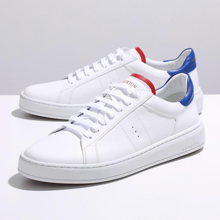 J.M. WESTON オンタイム スニーカー ムーススエード＆ホワイト