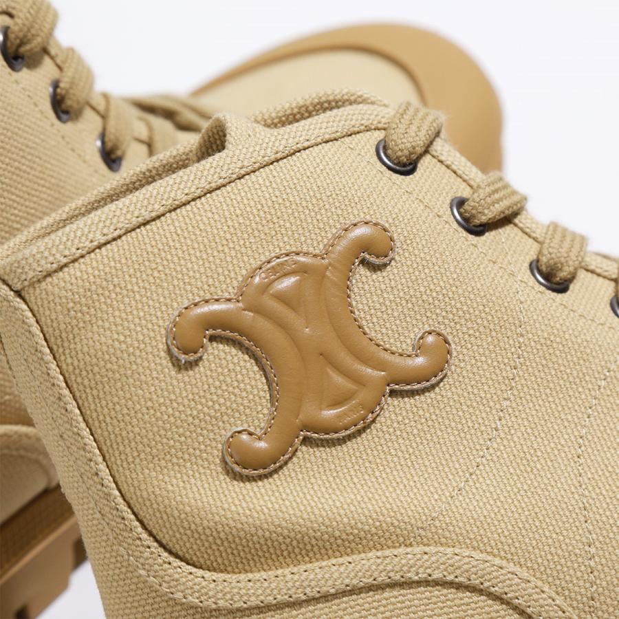 【美品】CELINE セリーヌ ショートブーツ ライトブラウン 22cm CELINE（セリーヌ） レースアップブーツ LACE UP BOOT 20 343142198C