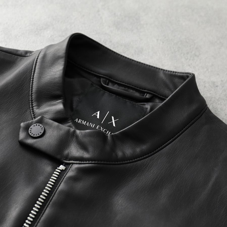 Armani Exchange レザー ジャケット 黒　値下げ交渉可 ARMANI EXCHANGE レザージャケット ライダース 「A|X アルマーニ
