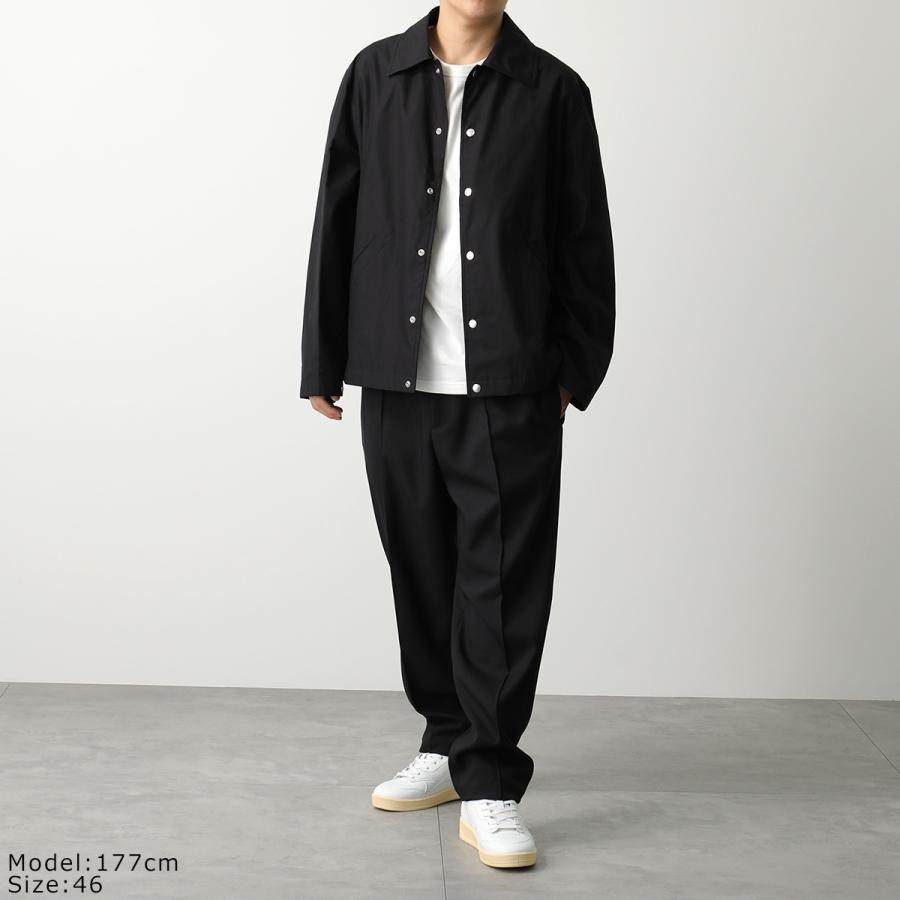 JIL SANDER ジルサンダー ジャケット J23BN0003 J45071 メンズ ブルゾン コーチジャケット コットンポプリン ロゴ 軽量 長袖 リラックスフィット 001/BLACK｜s-musee｜05