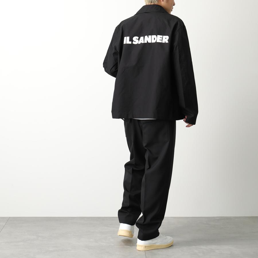 JIL SANDER ジルサンダー ジャケット J23BN0003 J45071 メンズ ブルゾン コーチジャケット コットンポプリン ロゴ 軽量 長袖 リラックスフィット 001/BLACK｜s-musee｜06