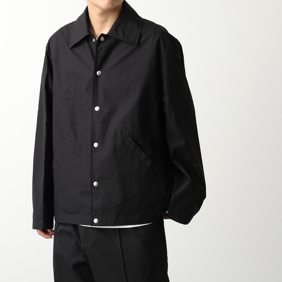 JIL SANDER ジルサンダー ジャケット J23BN0003 J45071 メンズ ブルゾン コーチジャケット コットンポプリン ロゴ 軽量 長袖 リラックスフィット 001/BLACK｜s-musee｜07