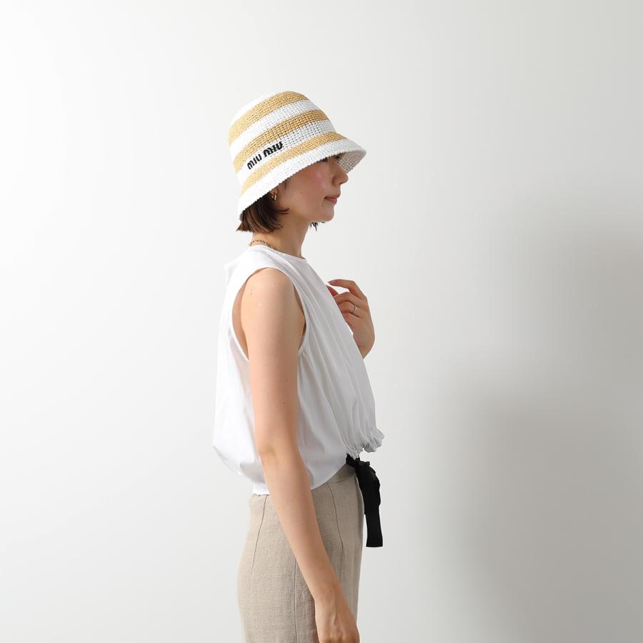 miu miu（ミュウミュウ） バケットハット 5HC305 2F6E レディース ロゴ