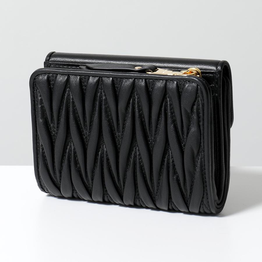 miu miu（ミュウミュウ） 二つ折り財布 MATELASSE マテラッセ 5ML002