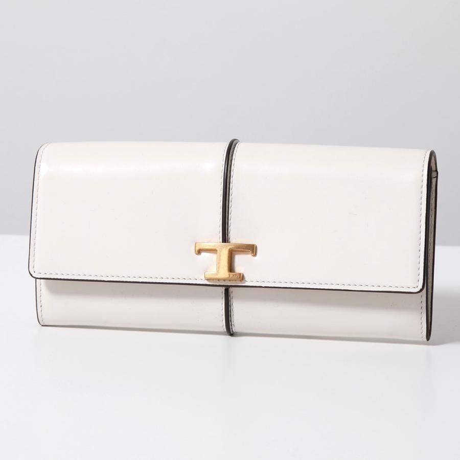 TOD'S TODS トッズ 二つ折り長財布 T TIMELESS Tタイムレス