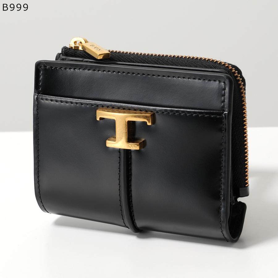 TOD'S（トッズ） TODS 二つ折り財布 T TIMELESS Tタイムレス