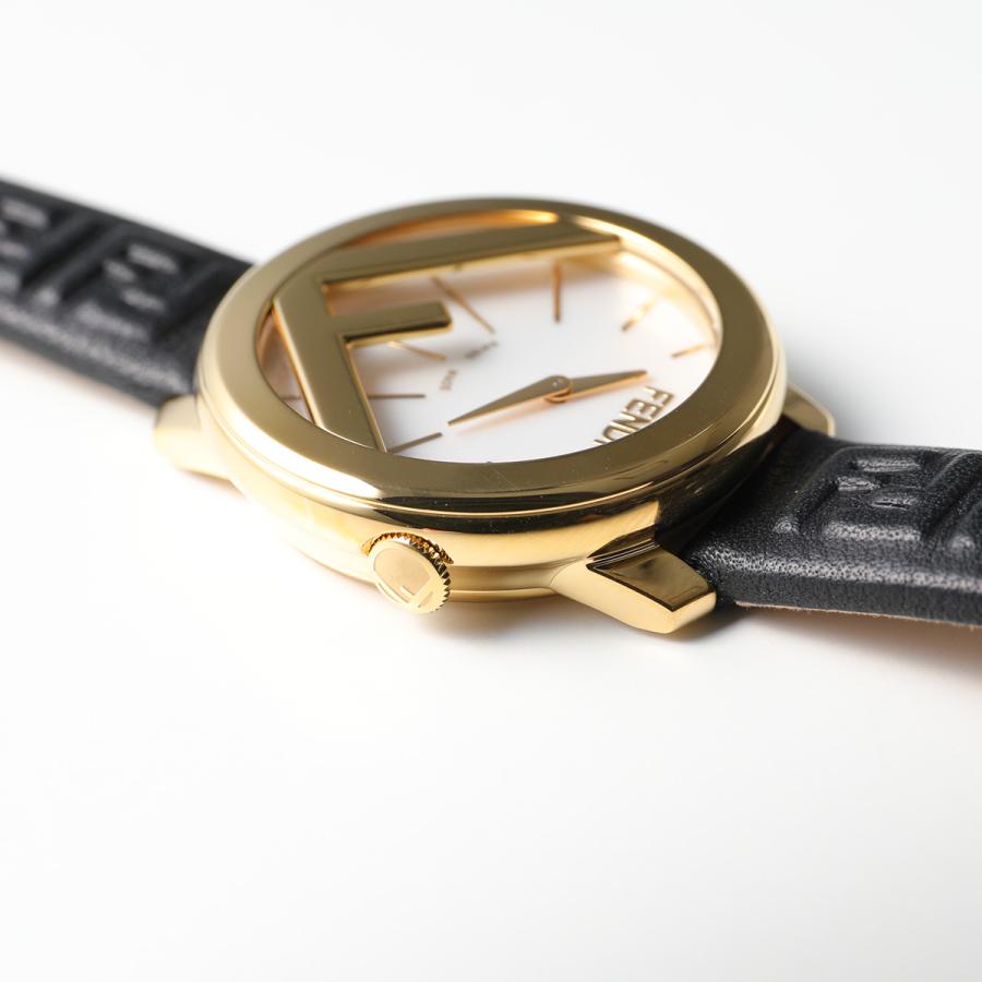 稼動品FENDI フェンディズッカロゴラウンドゴールド腕時計