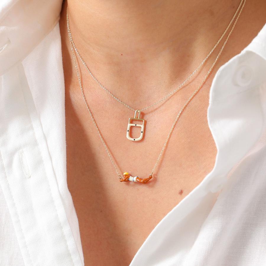 ALIITA アリータ ネックレス NADADORA COMPLETO NECKLACE ROLO レディース スイマー ペンダント アクセサリーの画像
