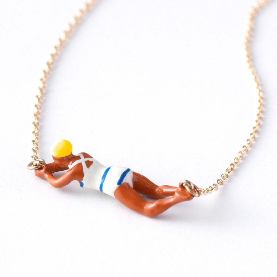 ALIITA アリータ ネックレス NADADORA COMPLETO NECKLACE ROLO レディース スイマー ペンダント アクセサリーの画像