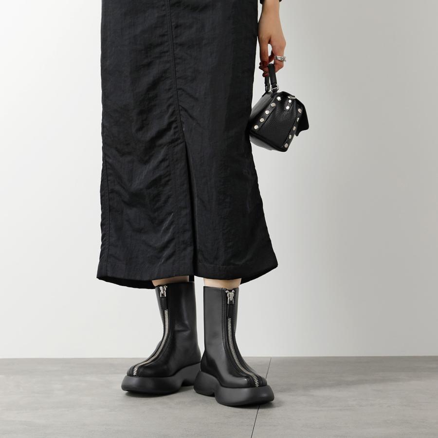 3.1 Phillip Lim スリーワンフィリップリム コンバットブーツ Lalisa ラリサ SP23 T873SEN レディース レザー ジップ  ショートブーツ 靴 BLACK