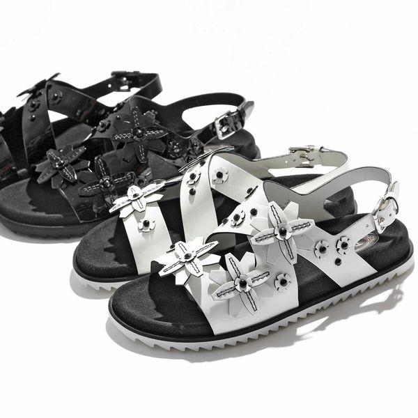TODS トッズ サンダル XXW67A0W490OW0 レディース エナメル パテント 