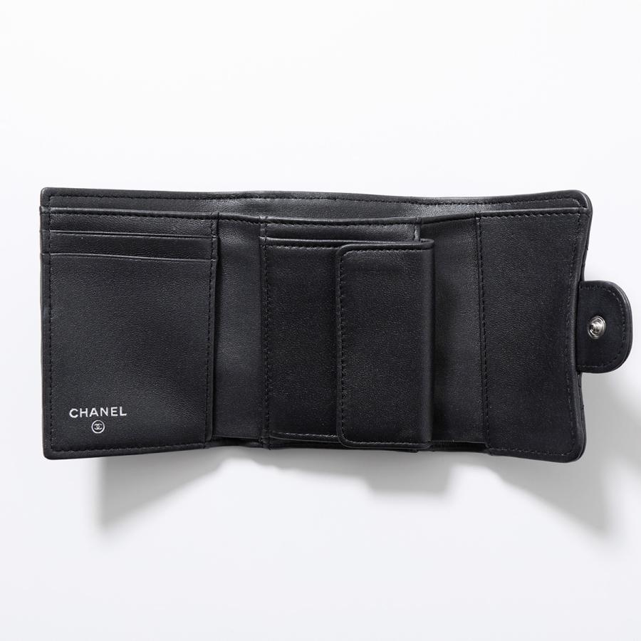 CHANEL シャネル 三つ折り財布 SO BLACK AP0229 B13639 CHANEL シャネル 三つ折り財布 SO BLACK AP0229 B13639