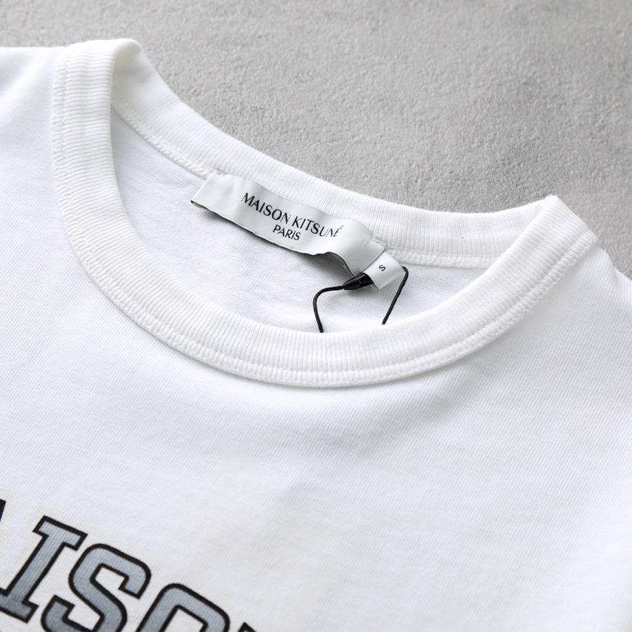 新品 MAISON KITSUNE Tシャツ Sサイズ ホワイト ロゴ MAISON KITSUNE（メゾン キツネ） Tシャツ LW00104KJ0035 レディース