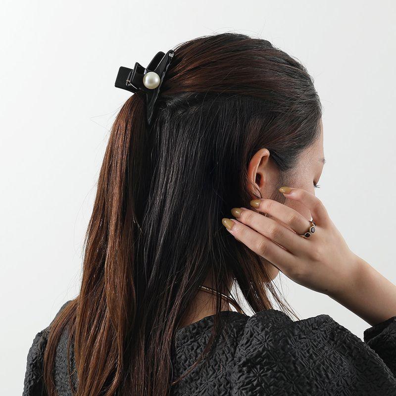 アレクサンドル ドゥ パリ ヘアクリップ フェイクパール ブラック ALEXANDRE DE PARIS（アレクサンドル ドゥ パリ） アレクサンドル ドゥ