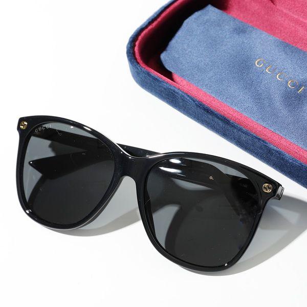 GUCCI グッチ テンプルGGロゴ ウェリントン サングラス ブルー GUCCI グッチ テンプルGGロゴ ウェリントン サングラス ブルー 【公式