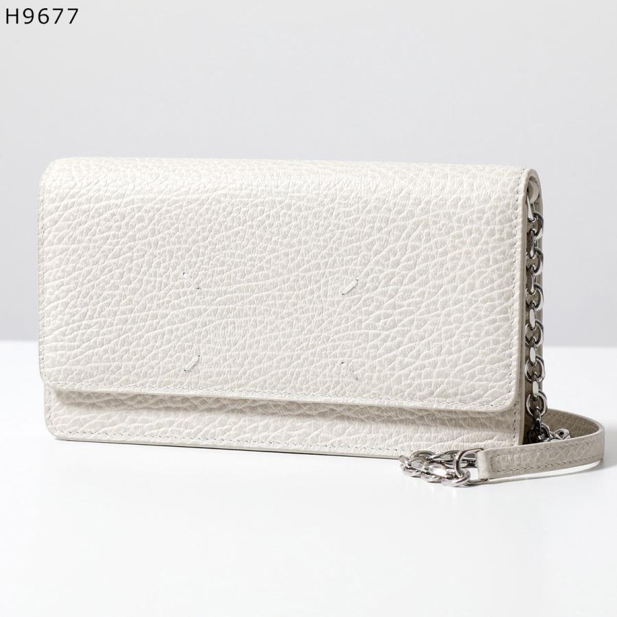 【新品】  Maison Margiela / メゾンマルジェラ | 2023AW | チェーン レザーウォレット ショルダーバッグ | ホワイト | レディース Maison Margiela（メゾンマルジェラ） 【新品】 | 2023AW | チェーン