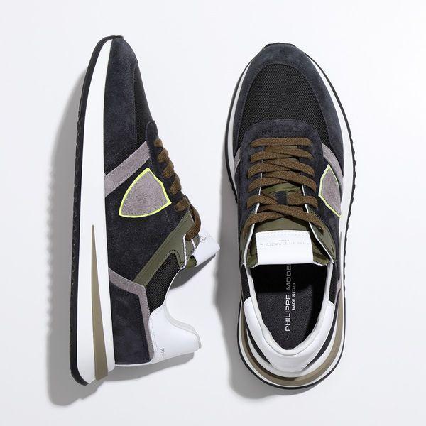 PHILIPPE MODEL フィリップモデル スニーカー TROPEZ 2.1 LOW トロペ TYLU RT01  ファブリック スウェードレザー ローカット シューズ 靴 NOIR | PHILIPPE MODEL | 01