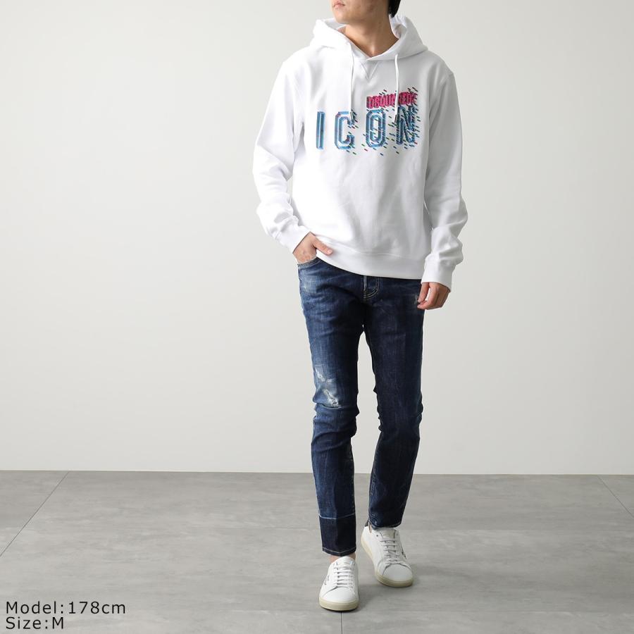 DSQUARED2 ディースクエアード パーカー PIXELED ICON COOL HOODIE 