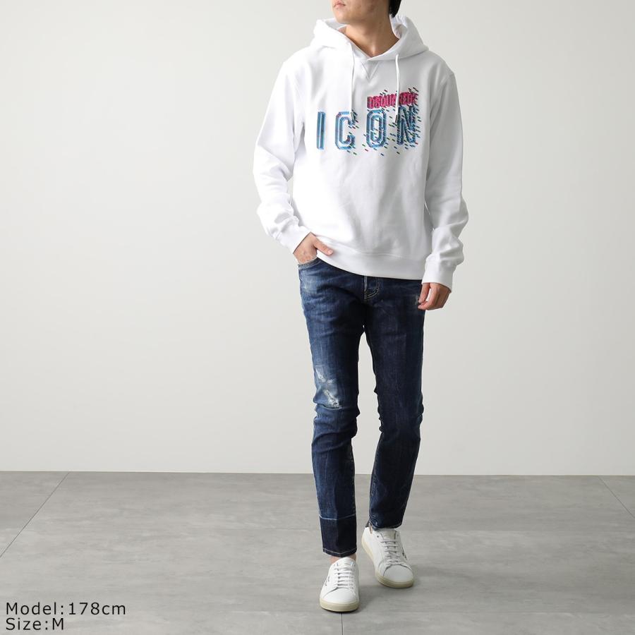 未使用　DSQUARED2 ディースクエアード 袖ロゴ パーカー S DSQUARED2（ディースクエアード） パーカー CIRO COOL FIT HOODIE