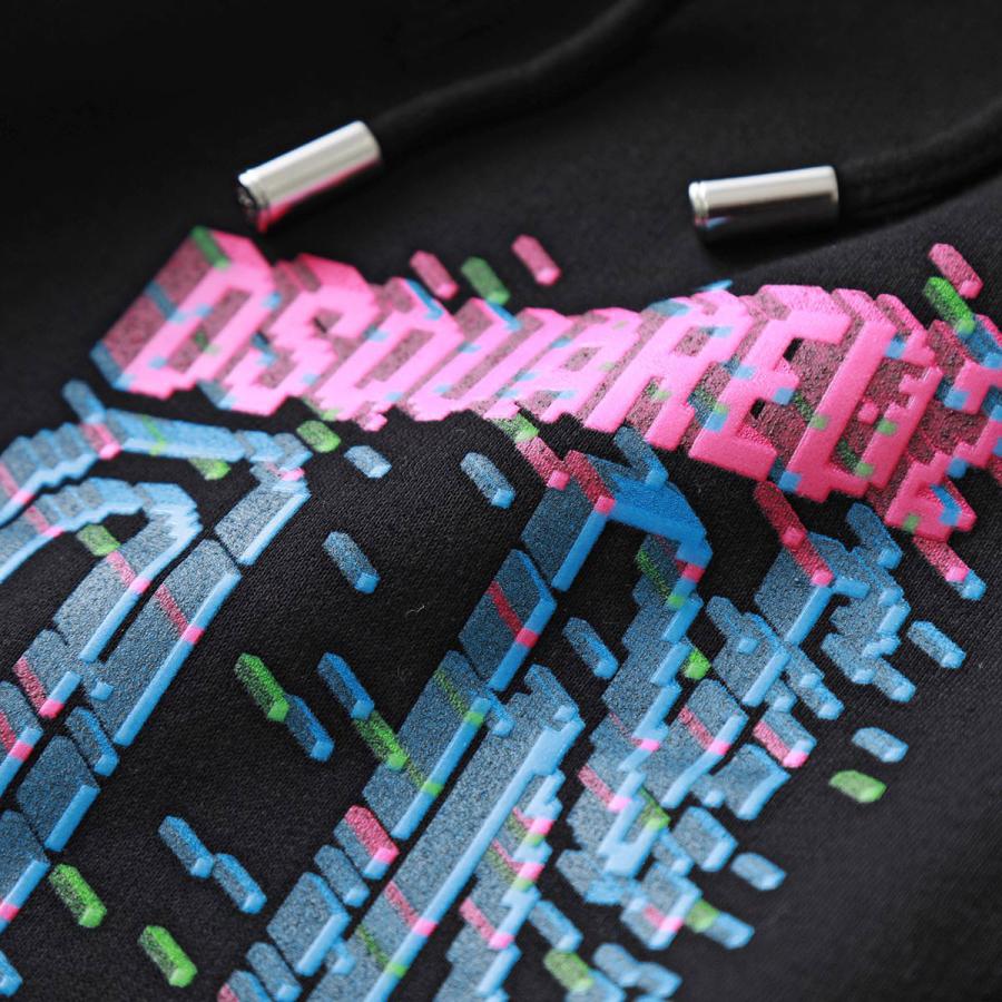 DSQUARED2（ディースクエアード） パーカー PIXELED ICON COOL HOODIE 