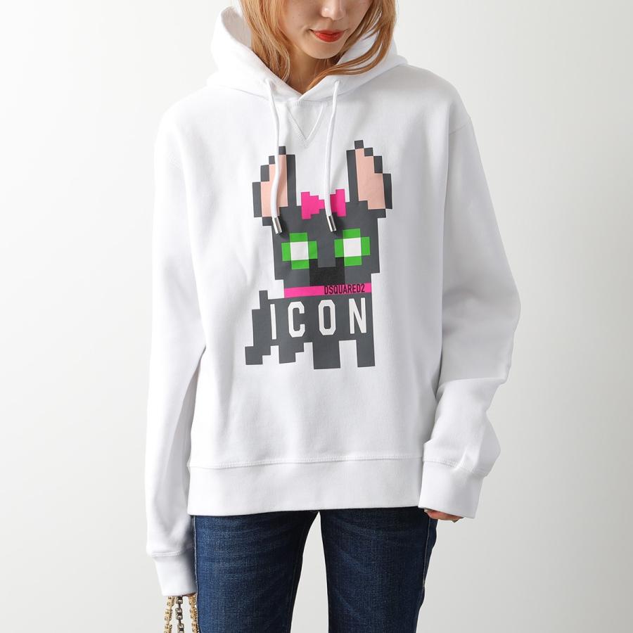 DSQUARED2 ディースクエアード パーカー ICON HILDE COOL HOODIE S80GU0095 S25516 レディース プルオーバー スウェット カラー2色｜s-musee｜05