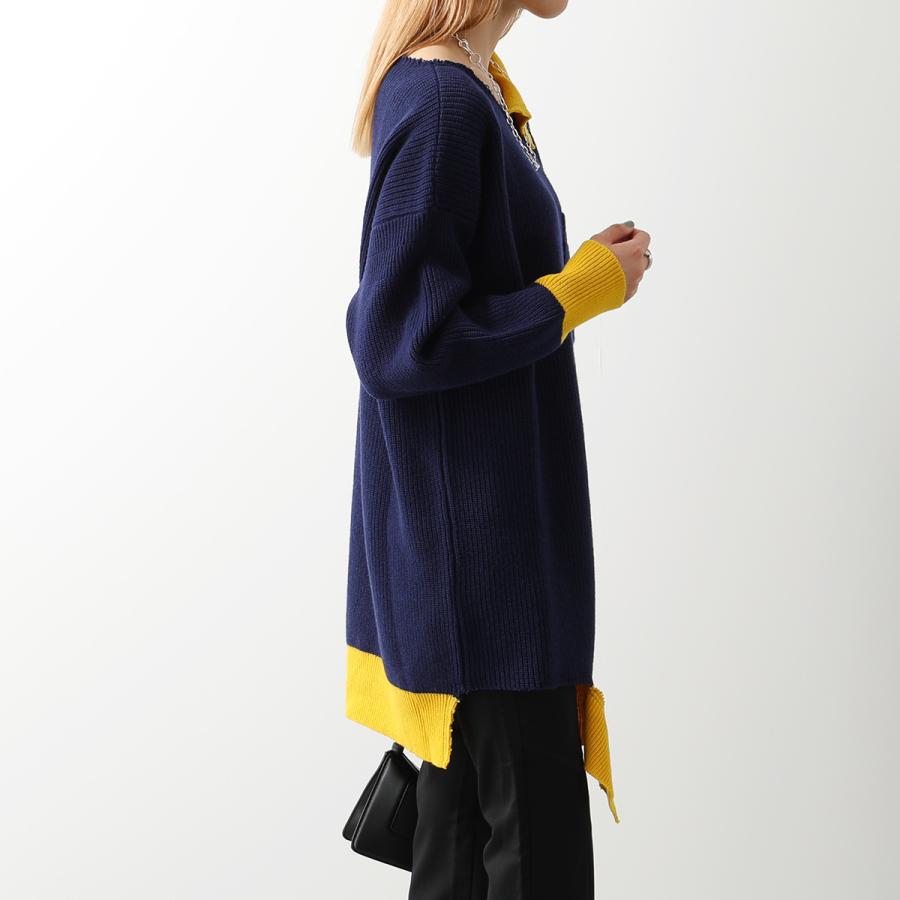 【美品】MARNI マルニ ジャガード ひざ丈 ワンピース 七分袖 38 MARNI（マルニ） ワンピース Kids ＆ Junior ブランドロゴ長袖