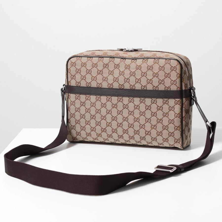 【美品】GUCCI ボディバッグ グレー キャンバス GUCCI（グッチ） ショルダーバッグ 449173 KY9KN メンズ GGキャンバス