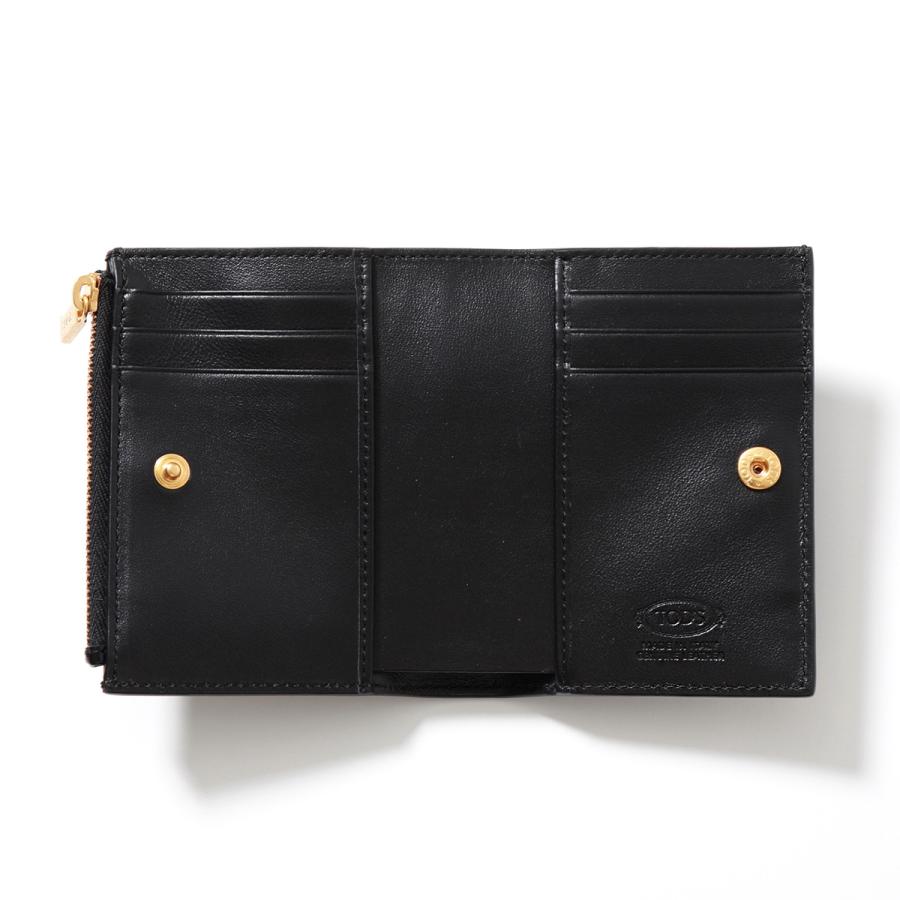 TOD'S TODS トッズ 二つ折り財布 T TIMELESS Tタイムレス TOD'S TODS トッズ 二つ折り財布 T TIMELESS Tタイムレス